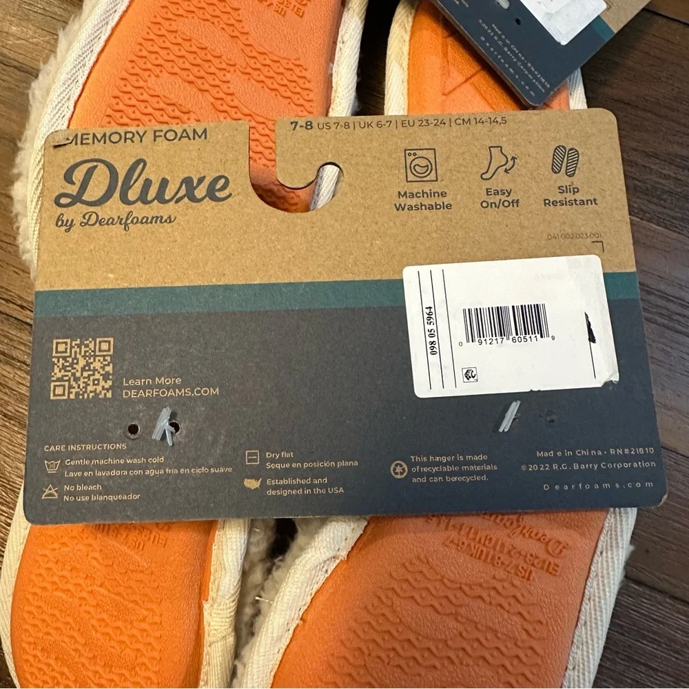 Dluxe‎ Dearfoams Halloween Slippers NWT